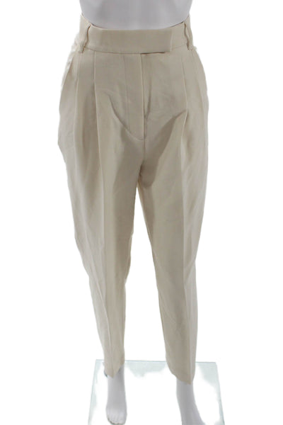 Pixie Market Womens Cropped Dress Pants Beige Size XS
