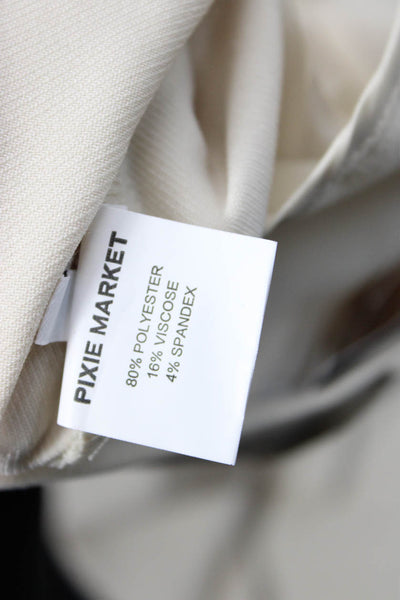 Pixie Market Womens Cropped Dress Pants Beige Size XS