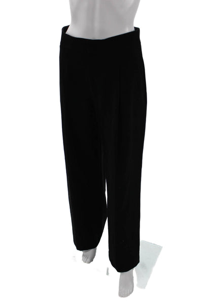 Zara Unisex Dress Pants Black 100% Polyester Classic Solid Size S