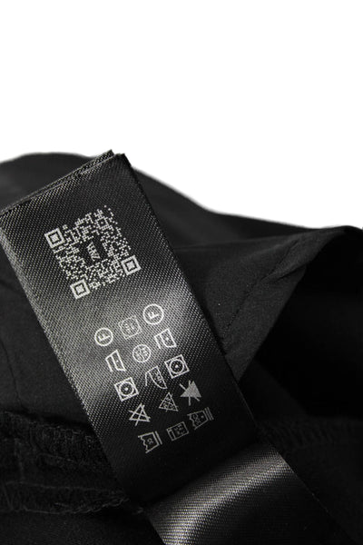 Zara Unisex Dress Pants Black 100% Polyester Classic Solid Size S