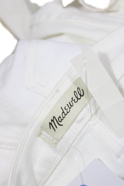 Madewell Women White High Waist Ankle Skinny Jeans Size 24