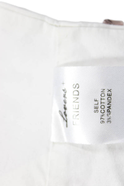 Lovers + Friends Womens Cropped Camisole White Boho Solid Size S