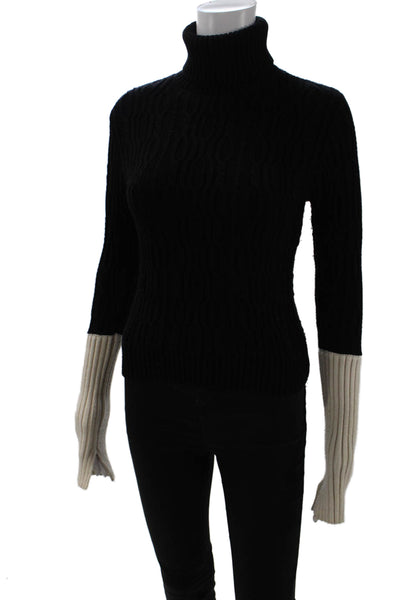 Zara Women Turtleneck Pullover Black Size S