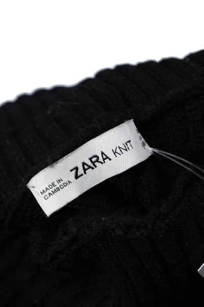 Zara Women Turtleneck Pullover Black Size S