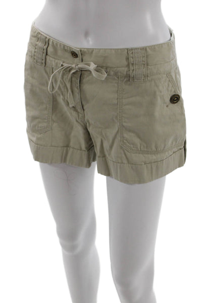 Michael Michael Kors Unisex Cargo Chino Shorts Beige 100% Cotton Size 4