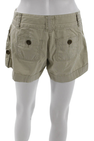 Michael Michael Kors Unisex Cargo Chino Shorts Beige 100% Cotton Size 4
