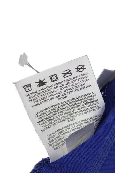 Nike Women Capri Leggings Blue Drawstring Polyester Spandex Size S