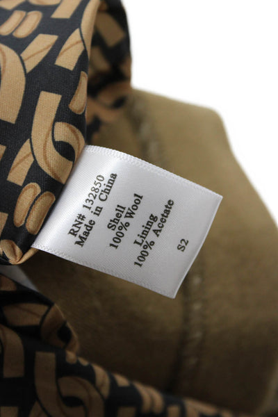 Skirtin Around Women A-Line Mini Skirt Brown Wool Short Size 12