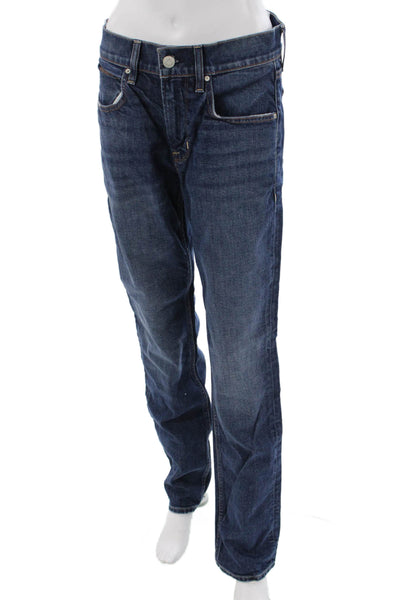 Hudson Mens Dark Blue Straight Jeans Size 3