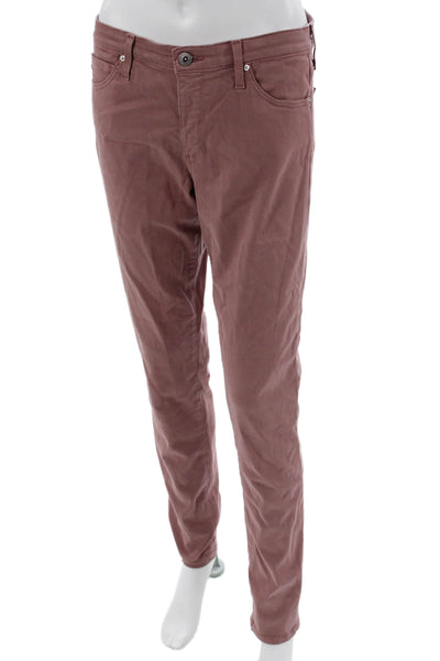 Adriano Goldschmied Womens Pink Chino Pants Mid Rise Size 28