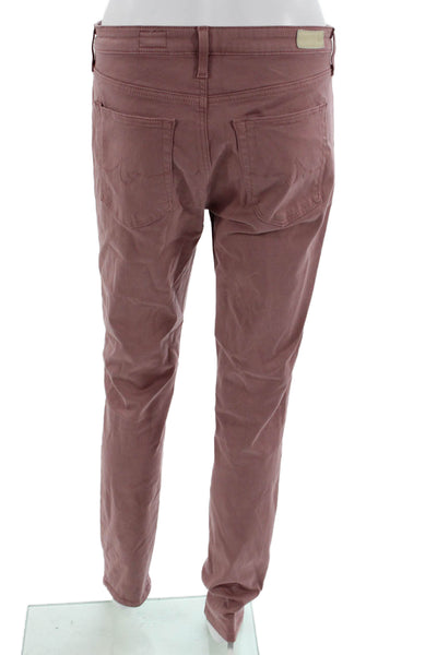 Adriano Goldschmied Womens Pink Chino Pants Mid Rise Size 28