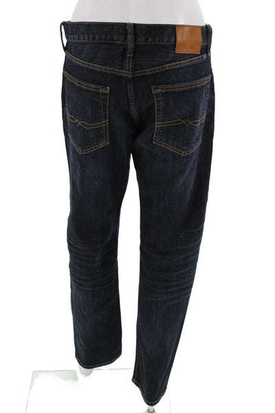 Lucky Brand Mens Straight Jeans Dark Blue Low Rise 90s Size 31