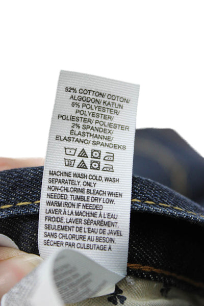 Lucky Brand Mens Straight Jeans Dark Blue Low Rise 90s Size 31