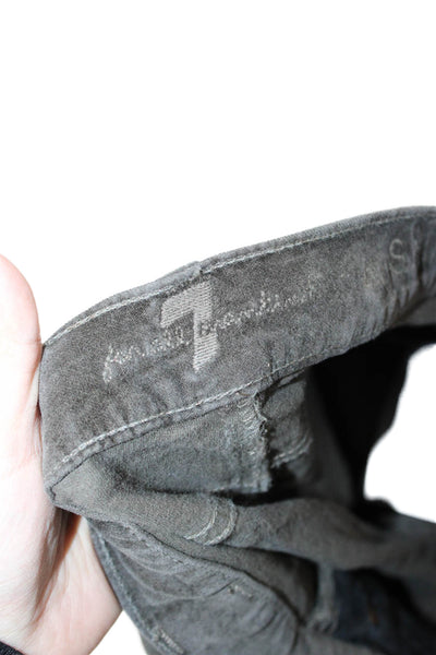 7 For All Mankind Womens Dark Gray Pants Size 30