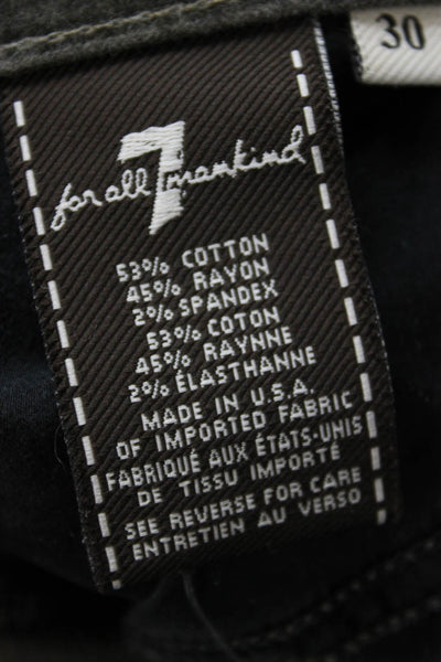 7 For All Mankind Womens Dark Gray Pants Size 30