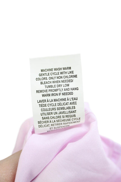 Michael Michael Kors Mens Pink Cotton Point Spread Collar Dress Shirt Size S