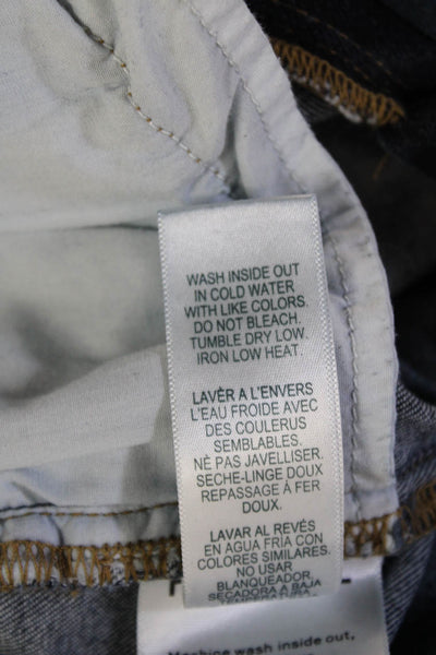 Frame Womens Cropped Bootcut Dark Blue Mid Rise Jeans Size 28