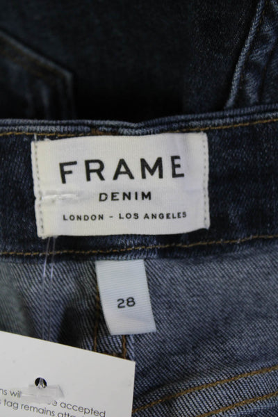 Frame Womens Cropped Bootcut Dark Blue Mid Rise Jeans Size 28