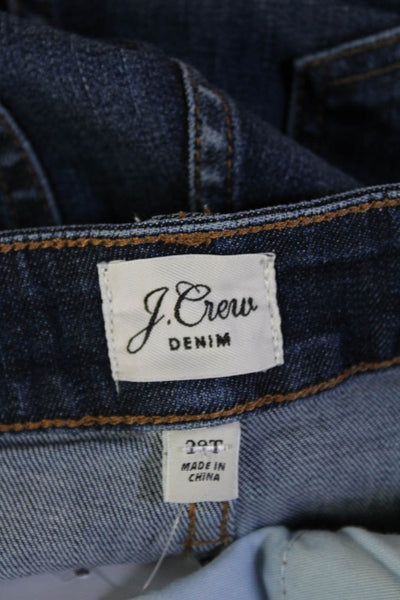 J Crew Unisex Skinny Tapered Dark Blue Mid Rise Button Jeans Size 29