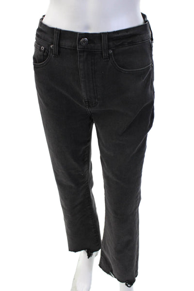 Pistola Womens Cropped Straight Black High Waist Jeans Size 26