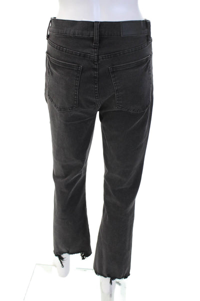 Pistola Womens Cropped Straight Black High Waist Jeans Size 26