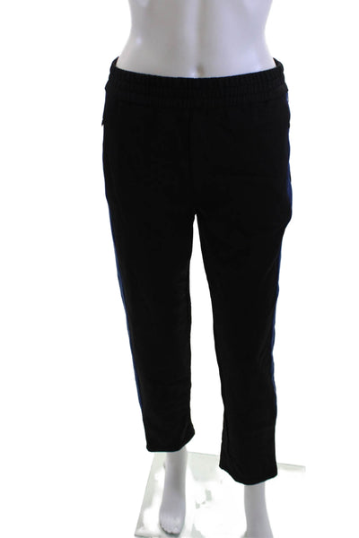 A.L.C. Unisex Cropped Ankle Pants Black Zip Size S