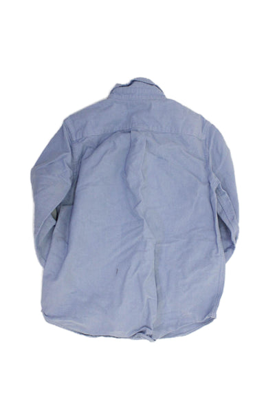 Ralph Lauren boys  Long Sleeve Button Up Shirt Blue Size 07