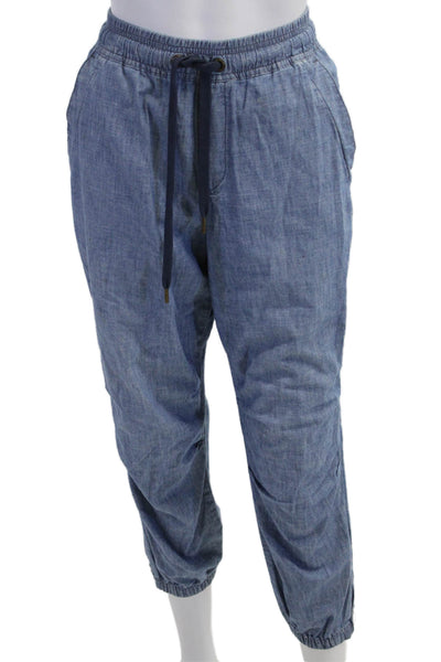 Polo Ralph Lauren Unisex Jogger Pants Blue Cotton Drawstring Size S