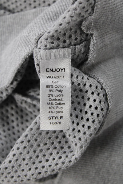 Michael Stars Womens Pullover Gray Long Sleeve Round Neck Size One Size