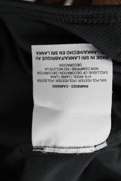 Nike Women Henley Hoodie Black Graphic Long Sleeve High Neck Snap Size L