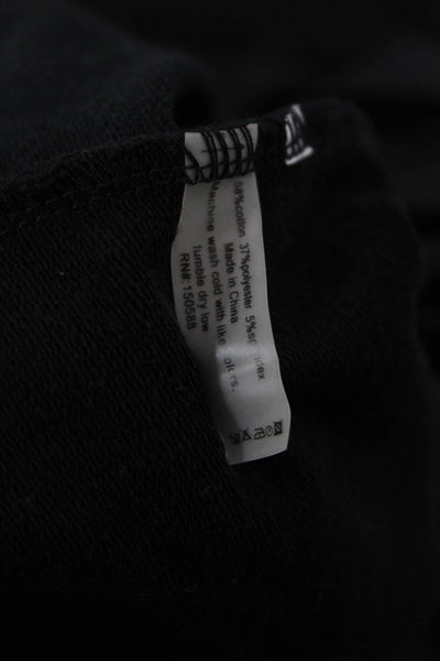 Sundays Women Shift Dress Black V Neck Short Sleeve Size 1