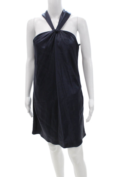 Drew Women Shift Dress Dark Blue Sleeveless Short Zip Size 6