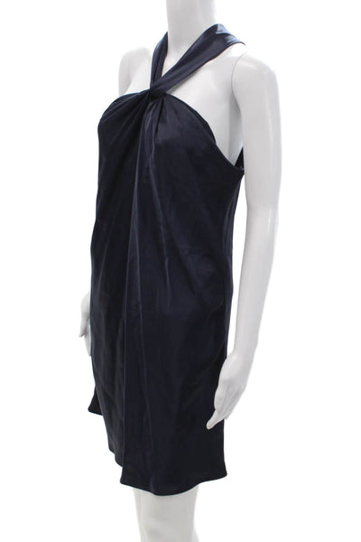 Drew Women Shift Dress Dark Blue Sleeveless Short Zip Size 6