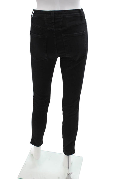 Closed Women Skinny Ankle Jeans Black Button Cotton Elastane Size 26