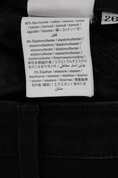 Closed Women Skinny Ankle Jeans Black Button Cotton Elastane Size 26