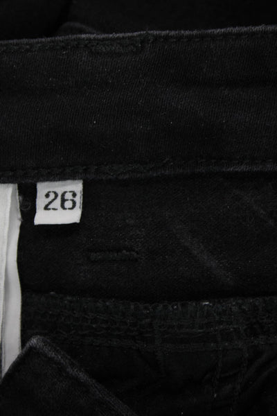 Closed Women Skinny Ankle Jeans Black Button Cotton Elastane Size 26