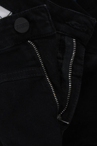 Closed Womens Skinny Ankle Jeans Black Mid Rise Button Size 26