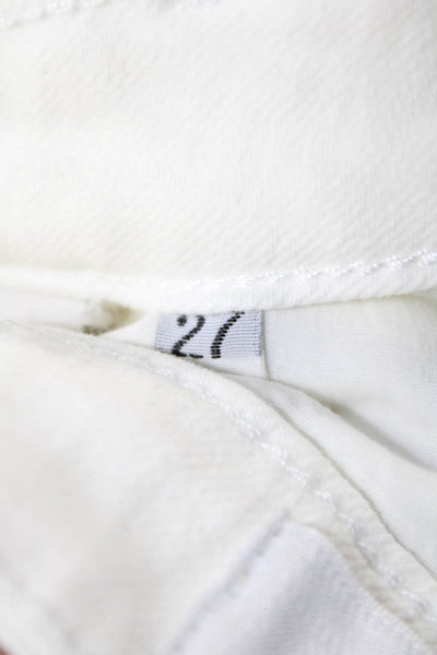 Closed Womens Ankle Cropped Mid Rise White Jeans Size 27