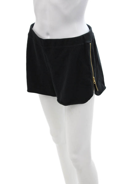 Sundays Unisex Sweat Shorts Black Zip Size 2