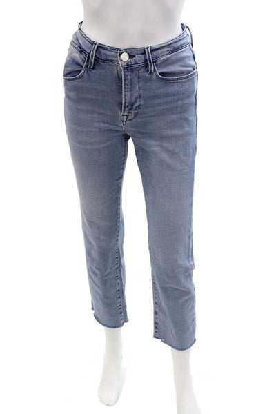Frame Womens Ankle Skinny Cropped Blue Jeans Size 27