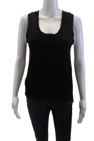 Intimately Free People Women Basic Black Tank Round Neck Size XL