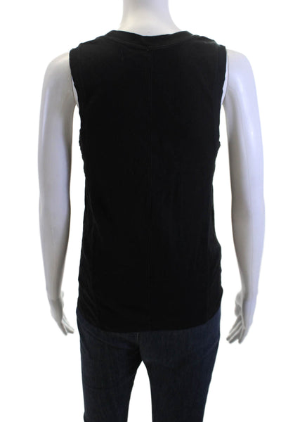 Intimately Free People Women Basic Black Tank Round Neck Size XL
