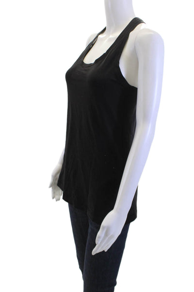 Lululemon Womens Black Nylon Basic Sleeveless Tank Round Neck Size 8