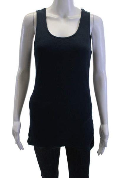 Sweaty Betty Women Basic Dark Blue Tank Sleeveless Round Neck Size L