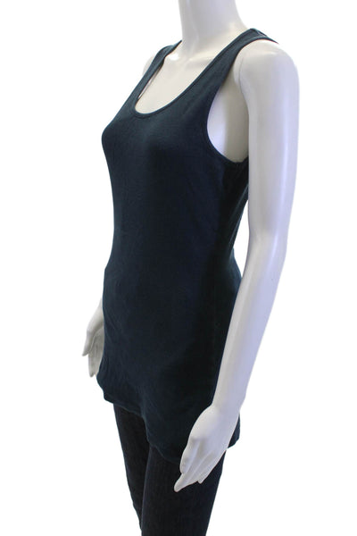 Sweaty Betty Women Basic Dark Blue Tank Sleeveless Round Neck Size L