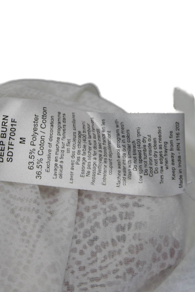 Zadig & Voltaire Women Basic White Sleeveless Tank Polyester Cotton Size M