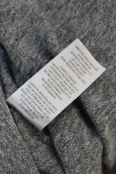 Philanthropy Womens Basic Jersey Gray Short Sleeve T Shirt Size L