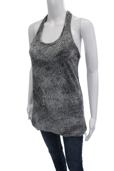 Lululemon Women Sleeveless Tunic Tank Black Nylon Round Neck Size 8