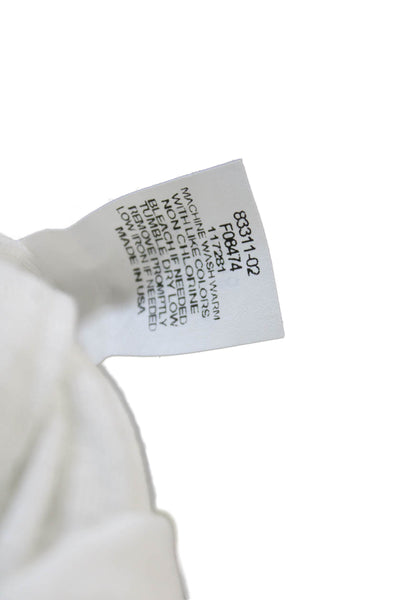 Michael Stars Women Basic Sleeveless White Tank Round Neck Size One Size