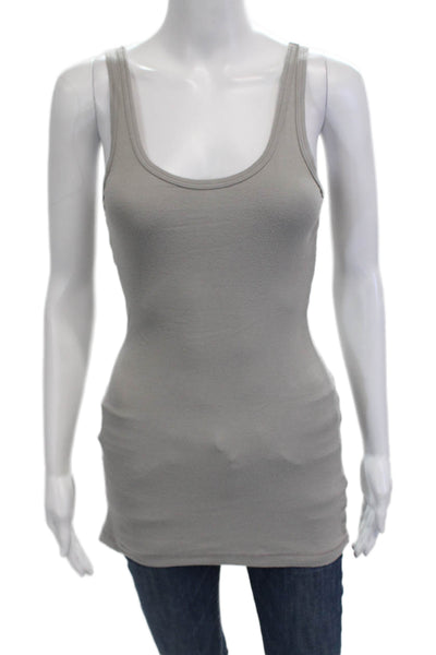 Crown Jewel Womens Basic Camisole Gray Sleeveless Size M
